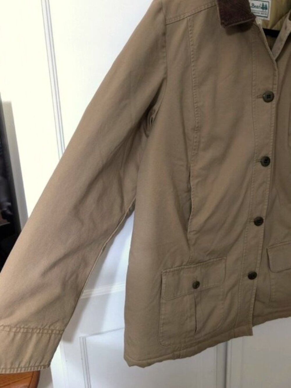 L.L. Bean Women's Adirondack Barn Coat Tan Size L - Picture 5 of 9